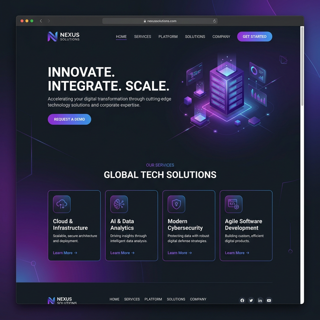 Demo Landing Page Doanh Nghiệp